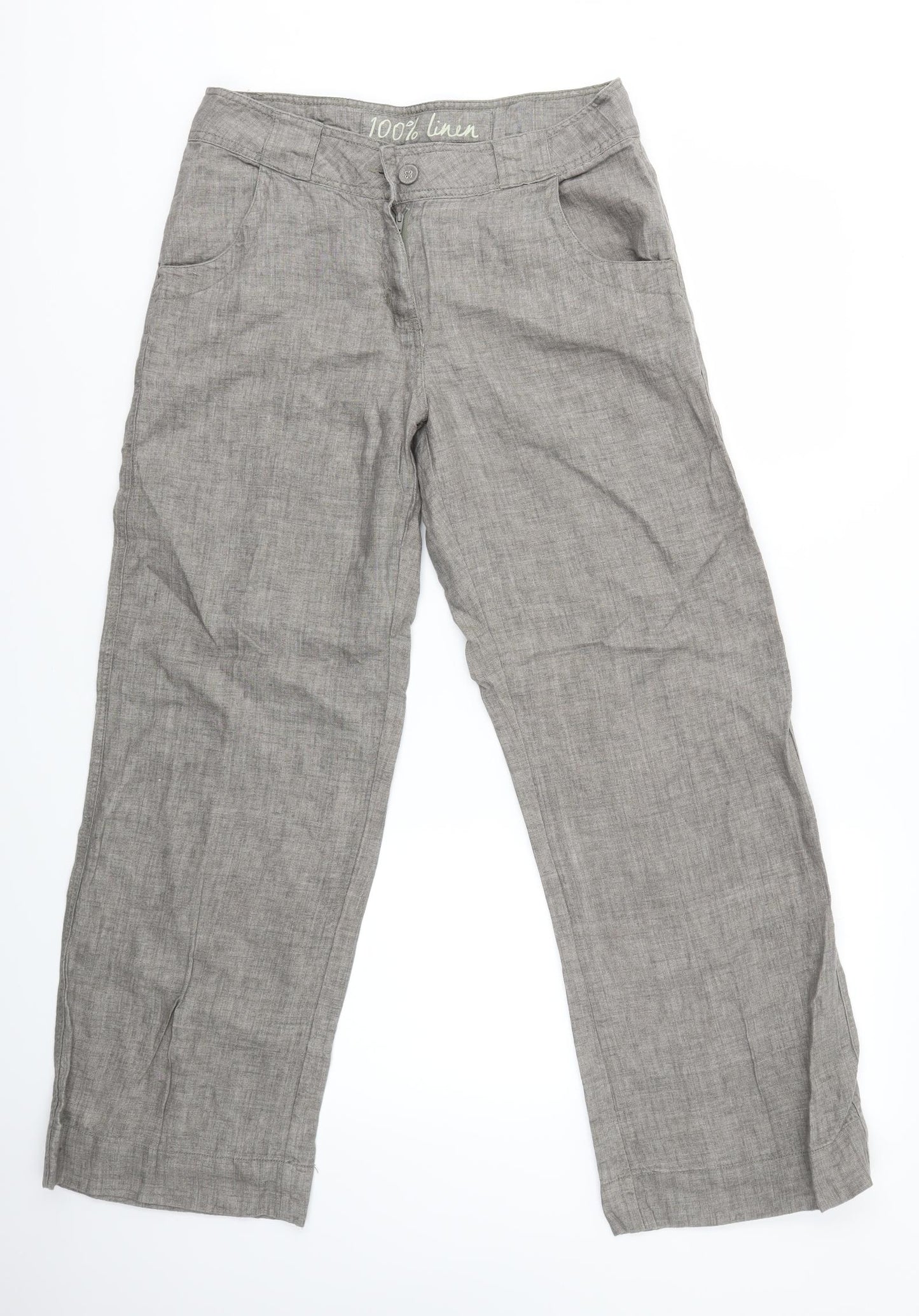 George Womens Grey   Trousers  Size 12 L29 in