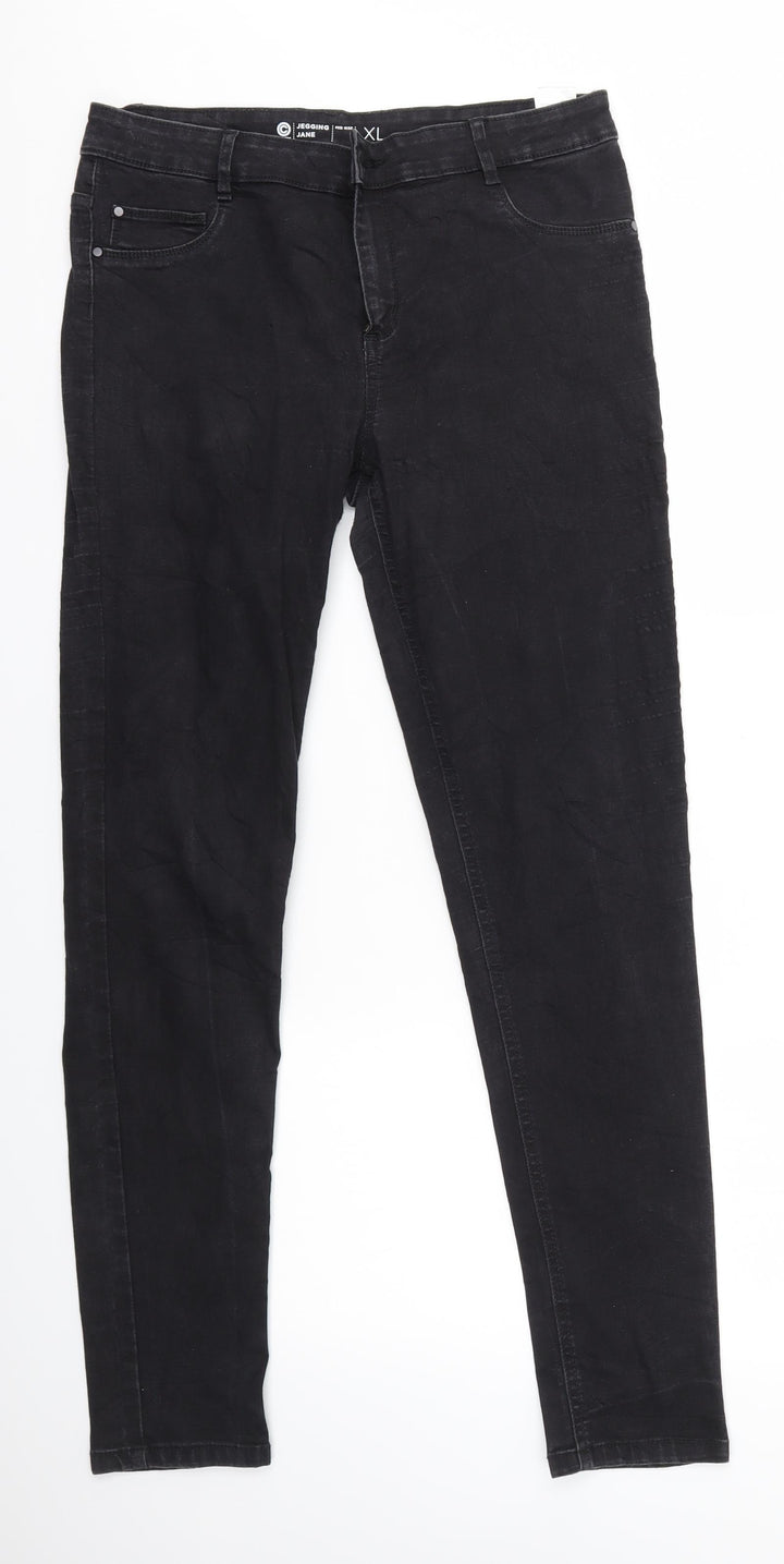 Cubas AS Womens Black   Jegging Jeans Size XL L30 in