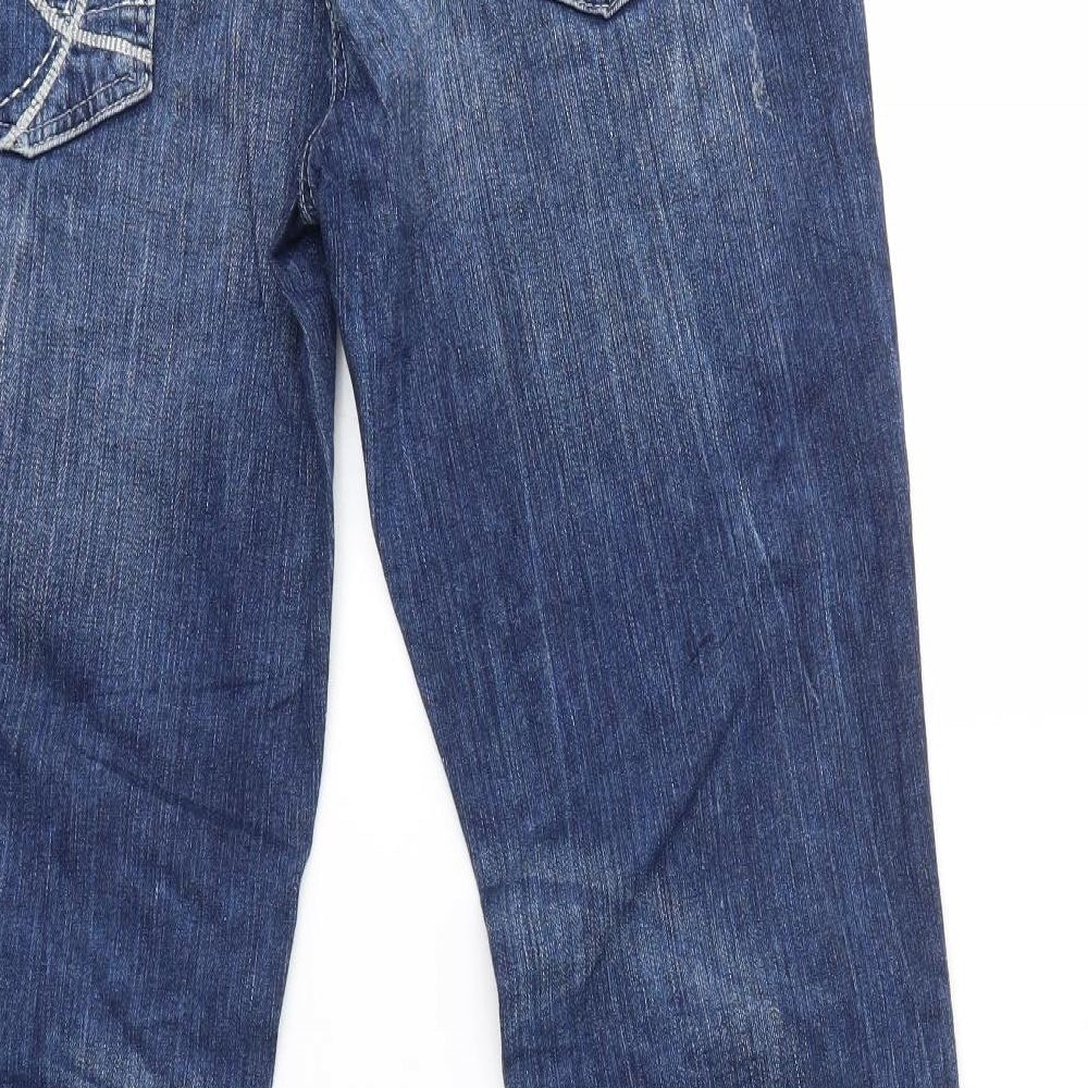 NEXT Womens Blue   Bootcut Jeans Size 14 L32 in