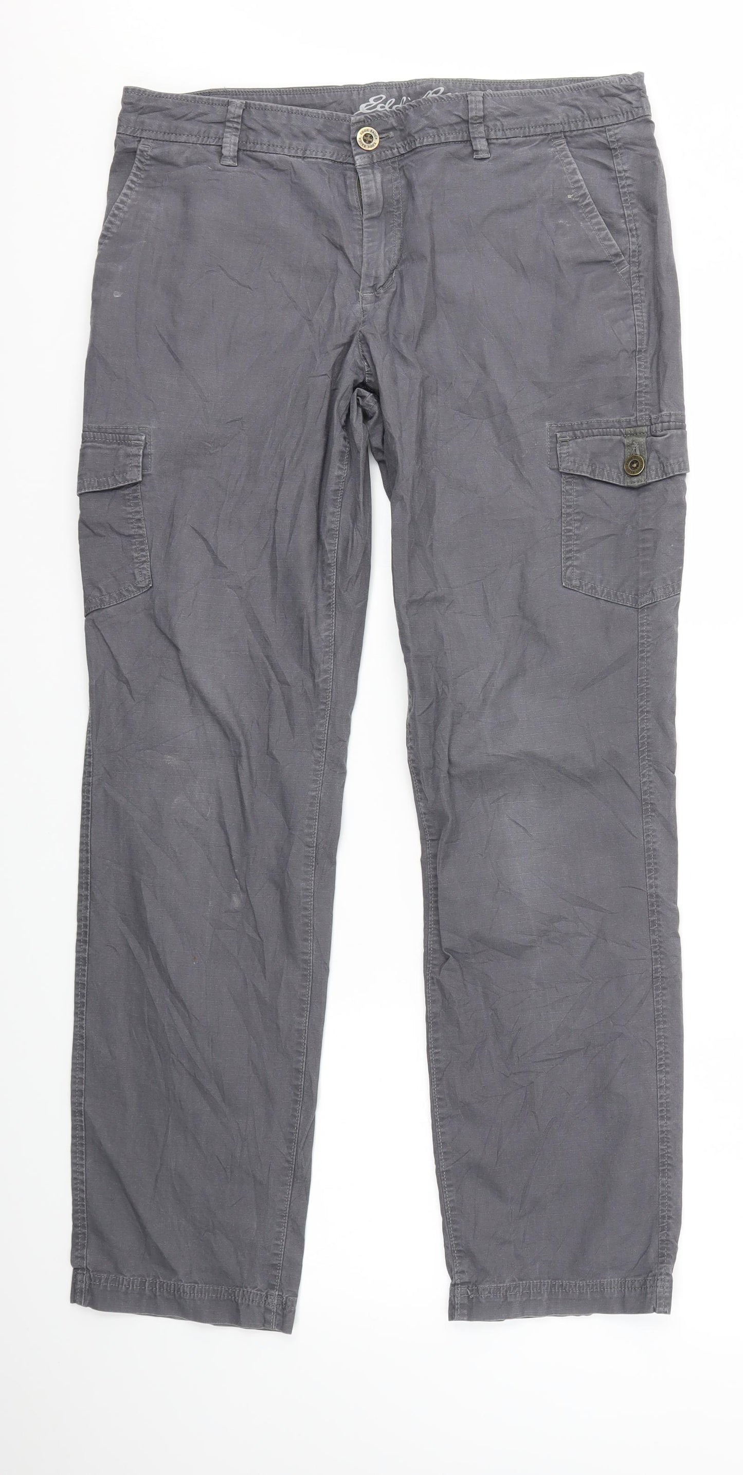 Eddie Bauer Womens Grey   Trousers  Size 10 L30 in