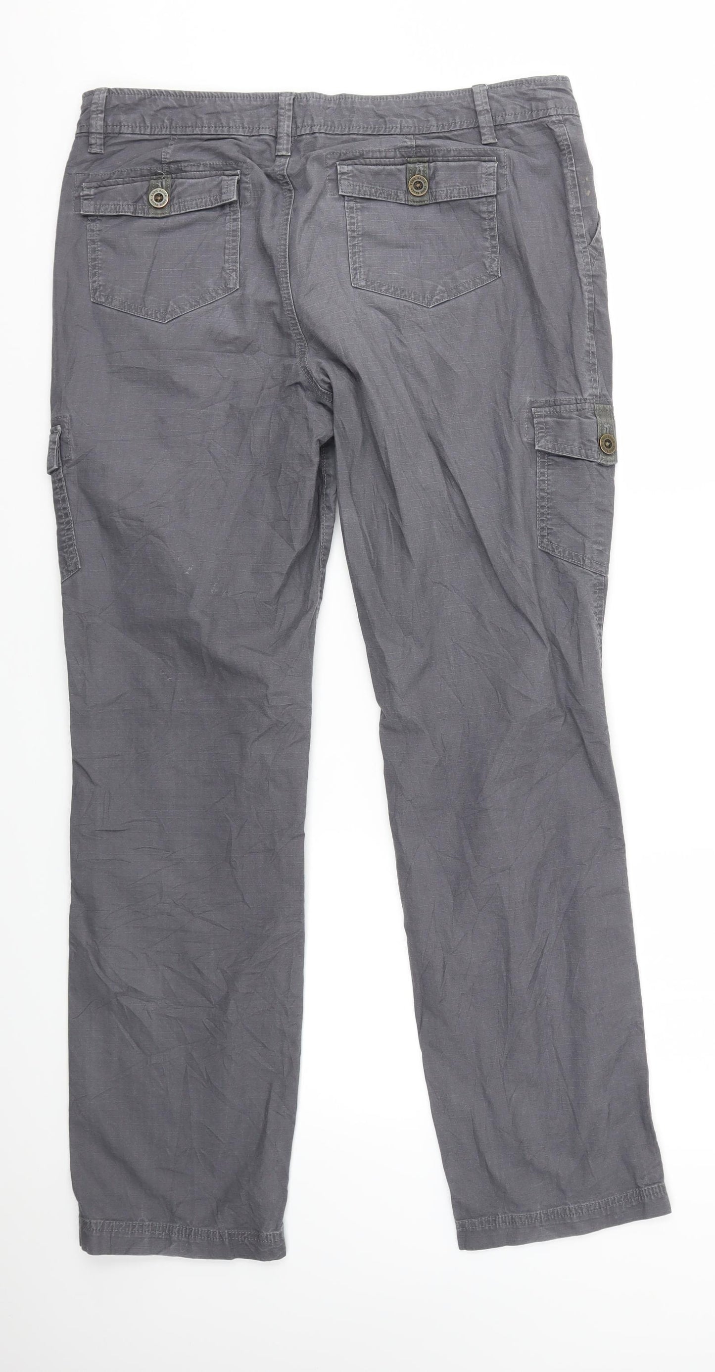 Eddie Bauer Womens Grey   Trousers  Size 10 L30 in