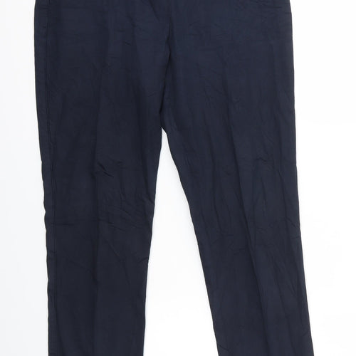M&S Womens Blue   Trousers  Size 12 L26 in