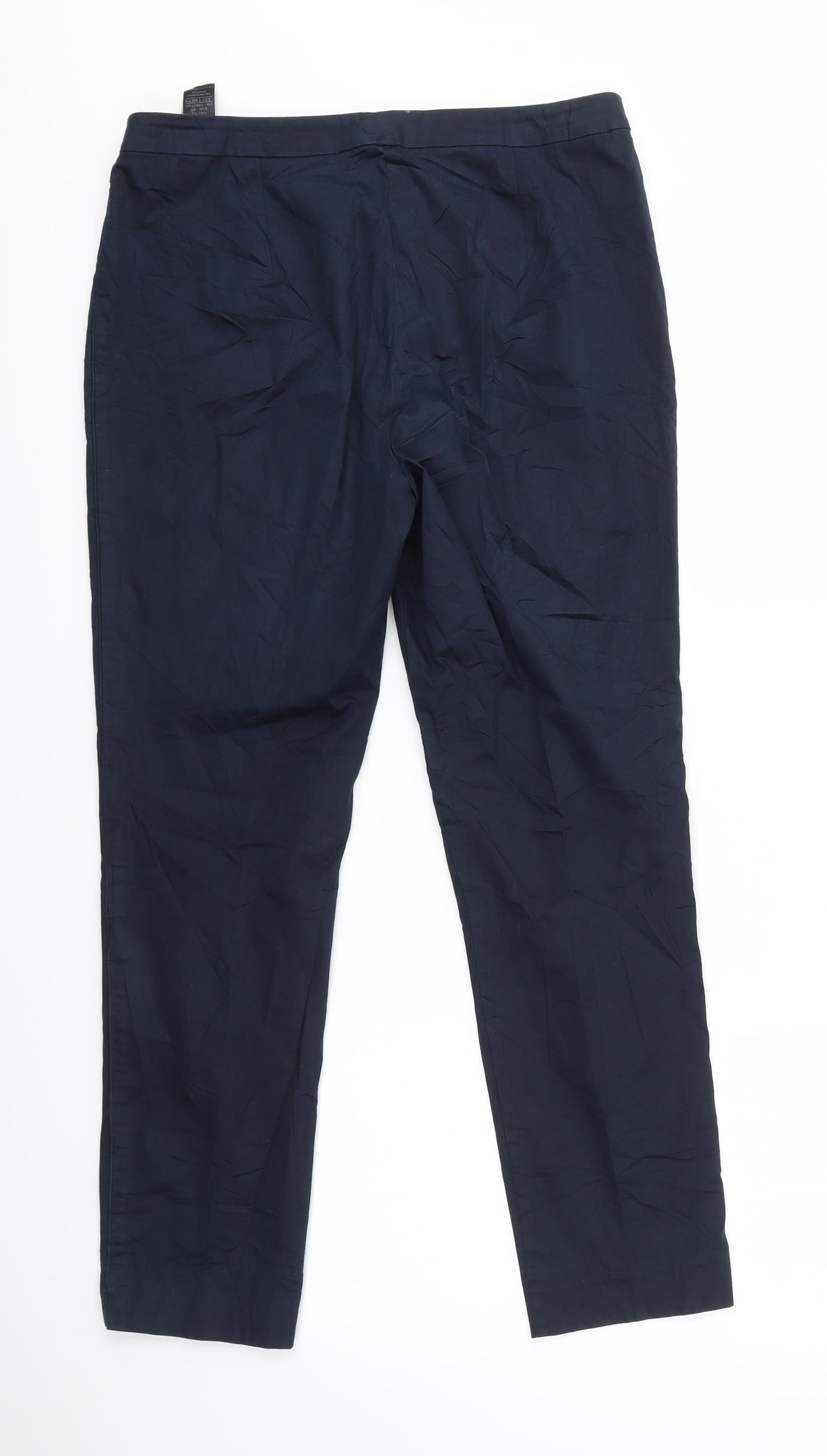M&S Womens Blue   Trousers  Size 12 L26 in