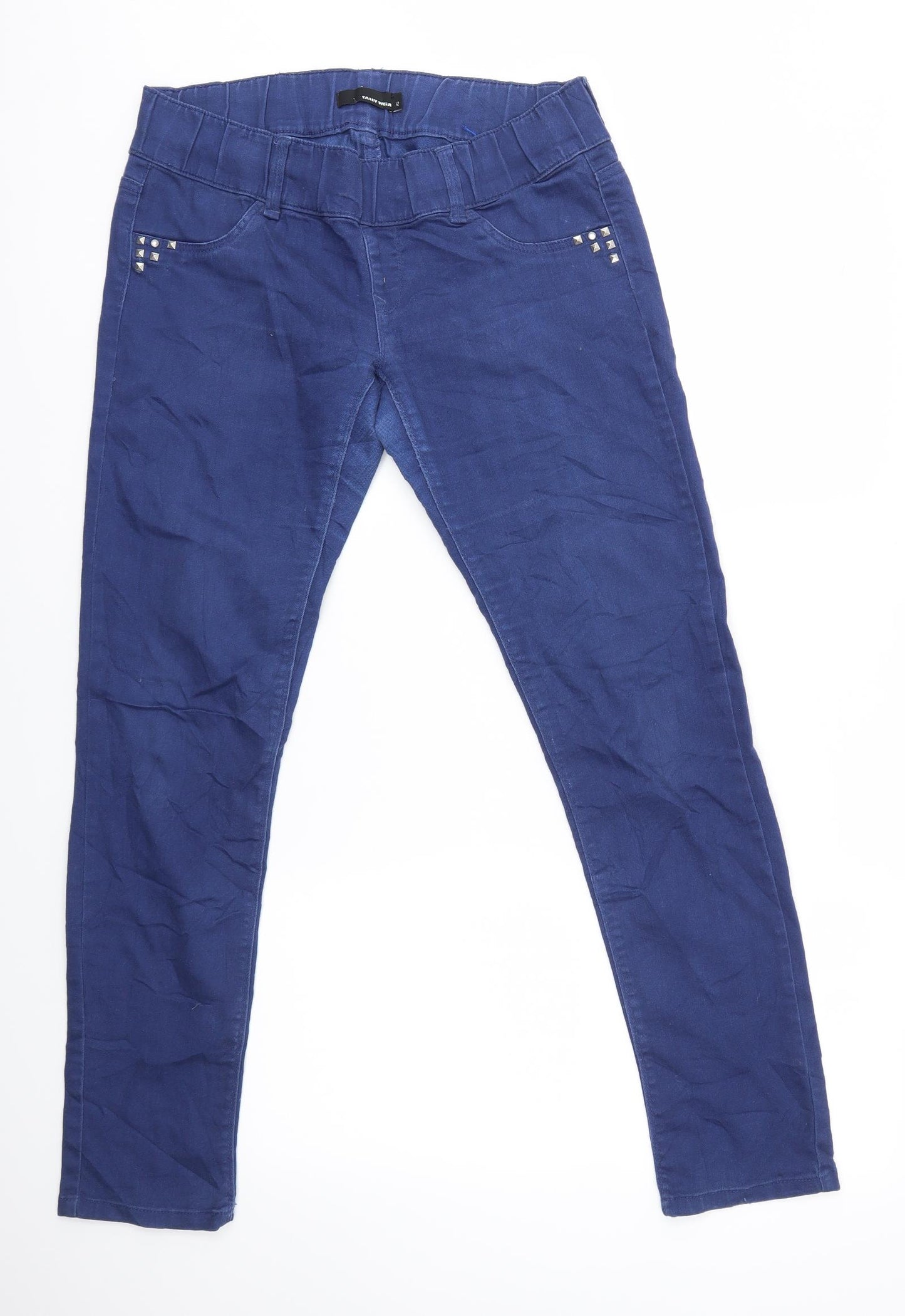 TALLY WEAR Womens Blue   Jegging Jeans Size 14 L30 in