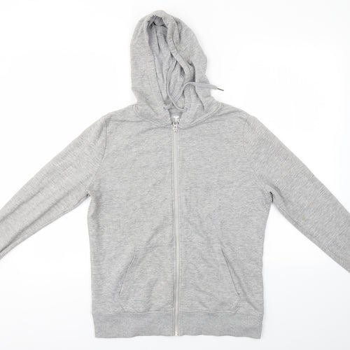 TU Womens Grey   Full Zip Hoodie Size 12