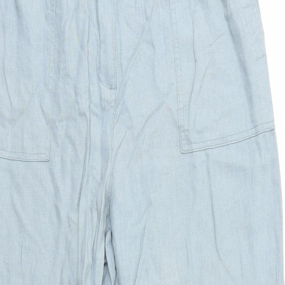 Bonmarché Womens Blue   Trousers  Size 14 L25 in