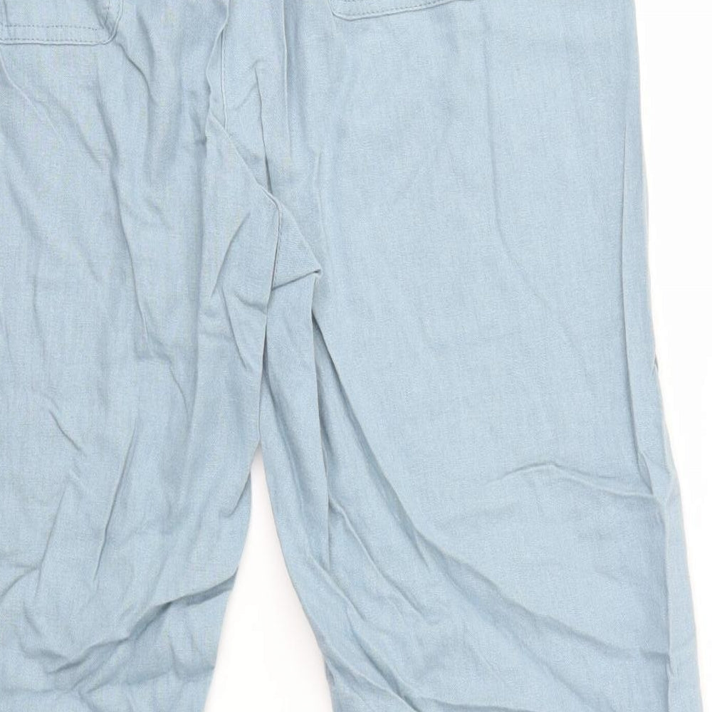 Bonmarché Womens Blue   Trousers  Size 14 L25 in