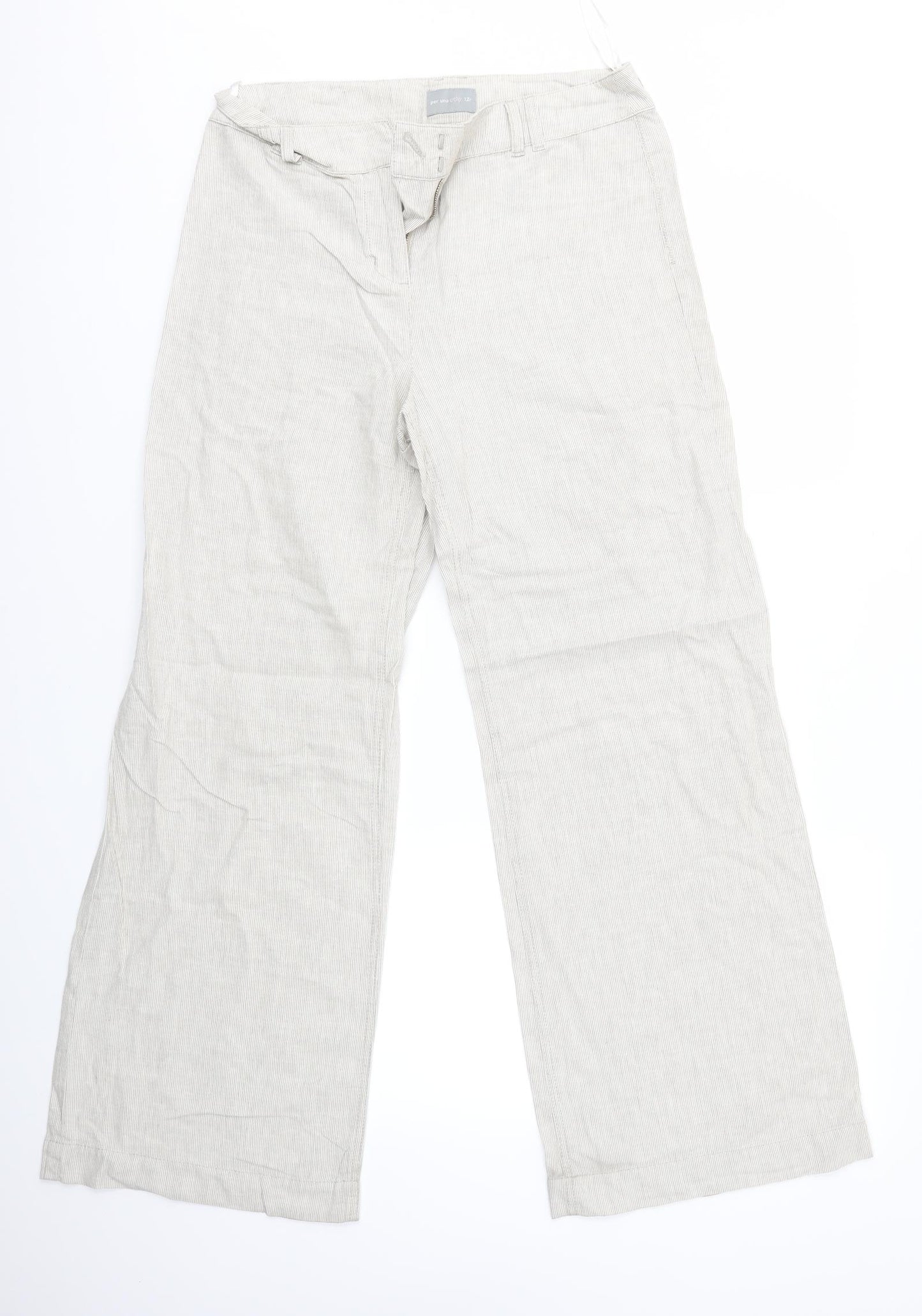 Per Una Womens Beige   Trousers  Size 12 L29 in