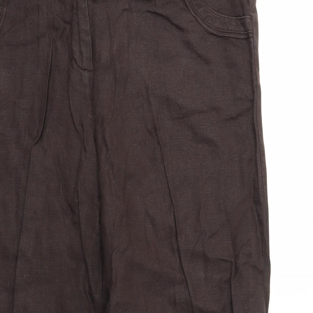 Monsoon Womens Brown   Trousers  Size 16 L27 in