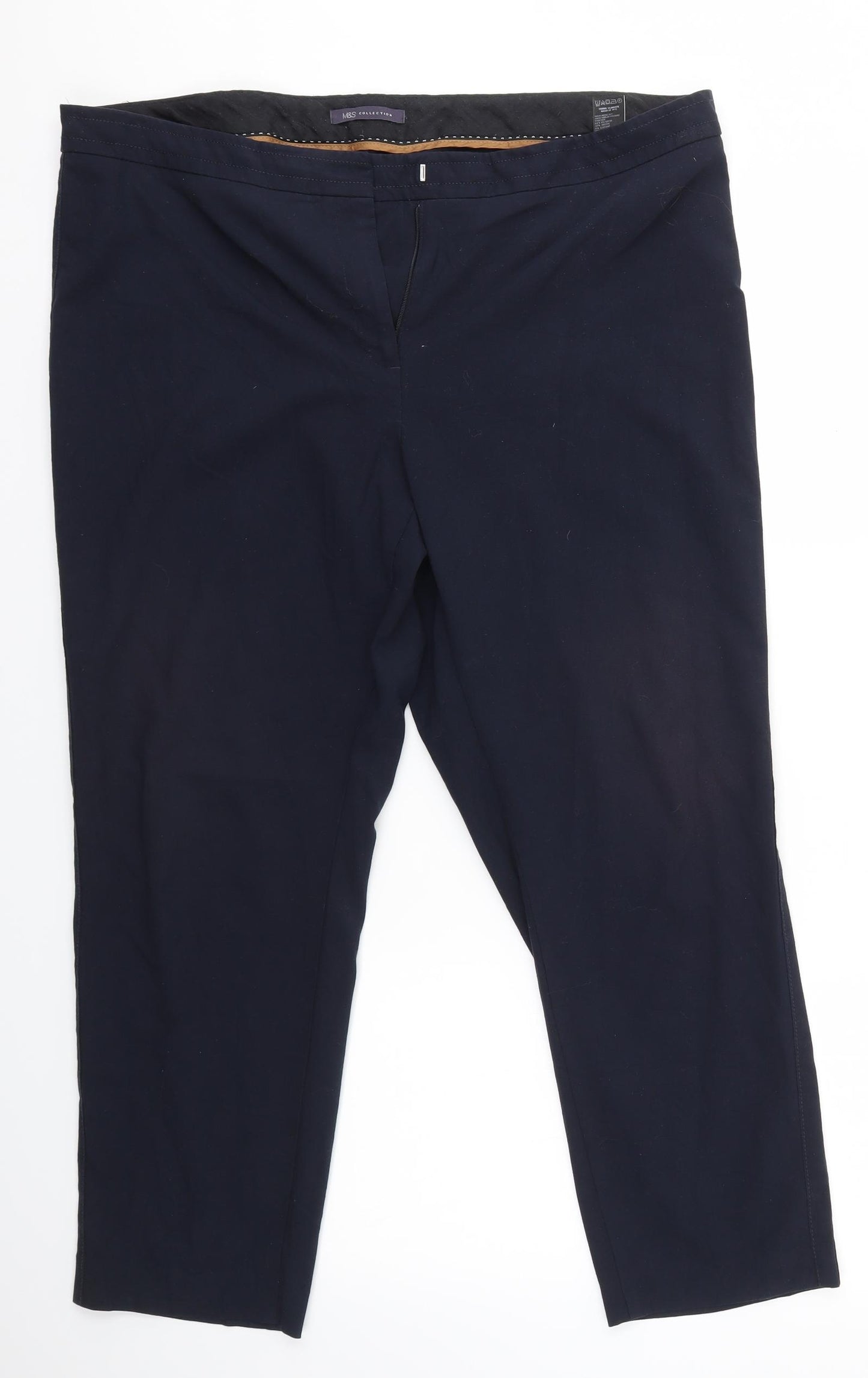 M&S Womens Blue   Trousers  Size 20 L26 in - SHORT