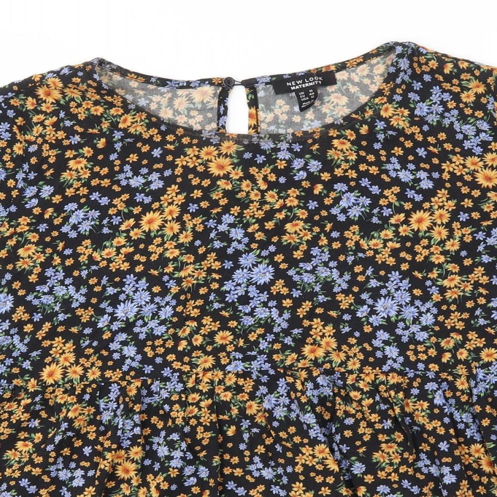 New Look Womens Multicoloured Floral  Basic Blouse Size 16