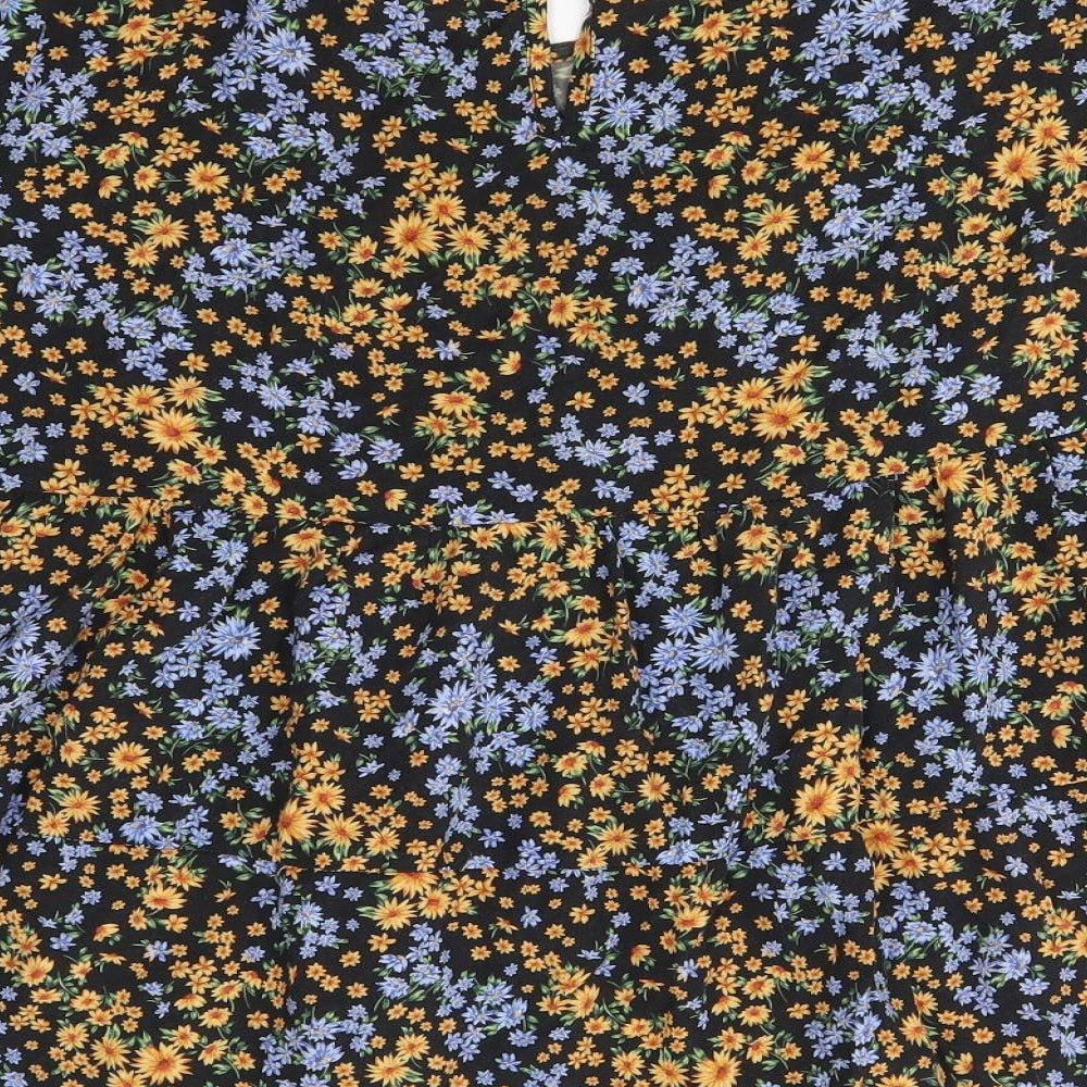 New Look Womens Multicoloured Floral  Basic Blouse Size 16