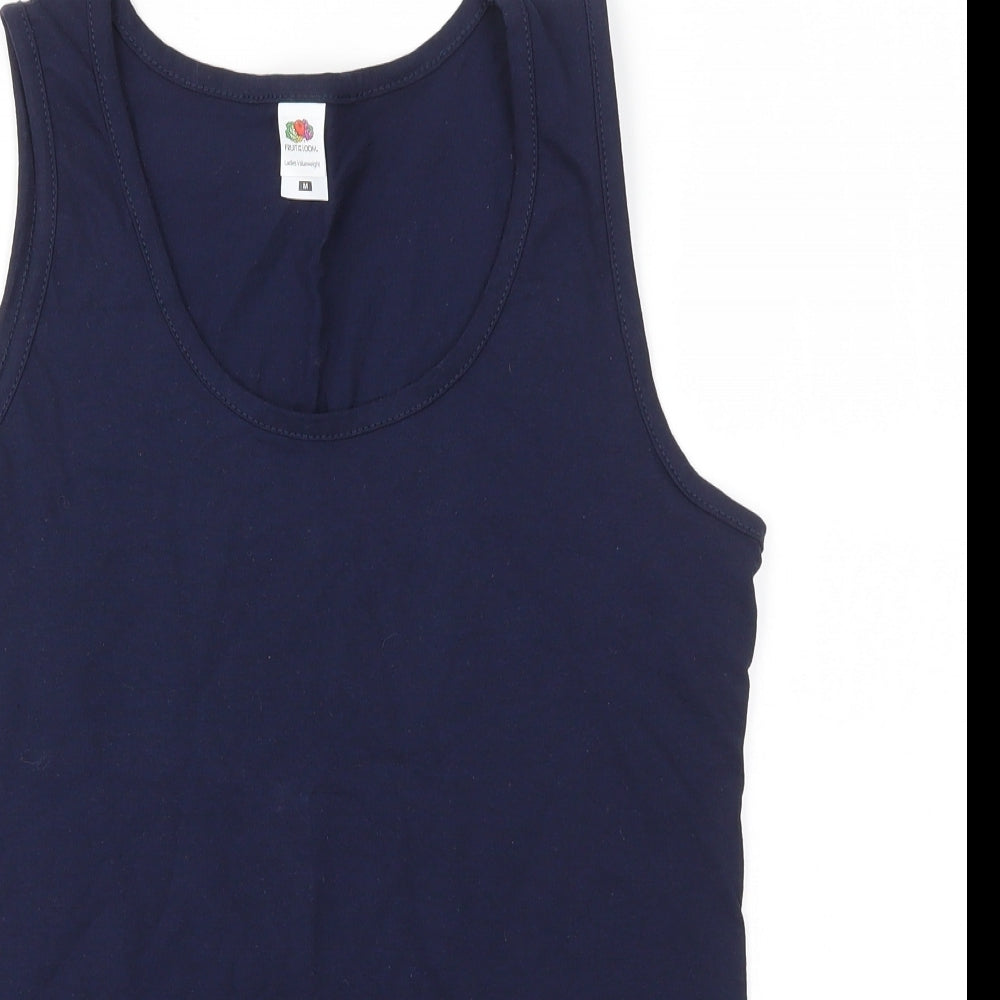 Fruit of the Loom Womens Blue   Basic Tank Size M