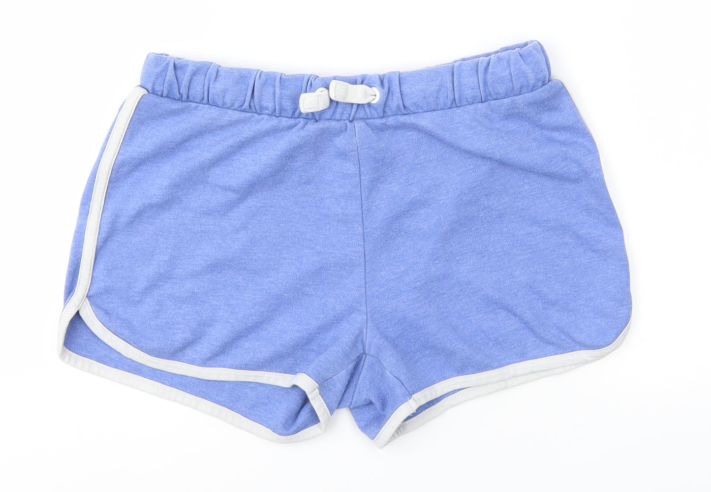 M&S Girls Blue   Sweat Shorts Size 10-11 Years