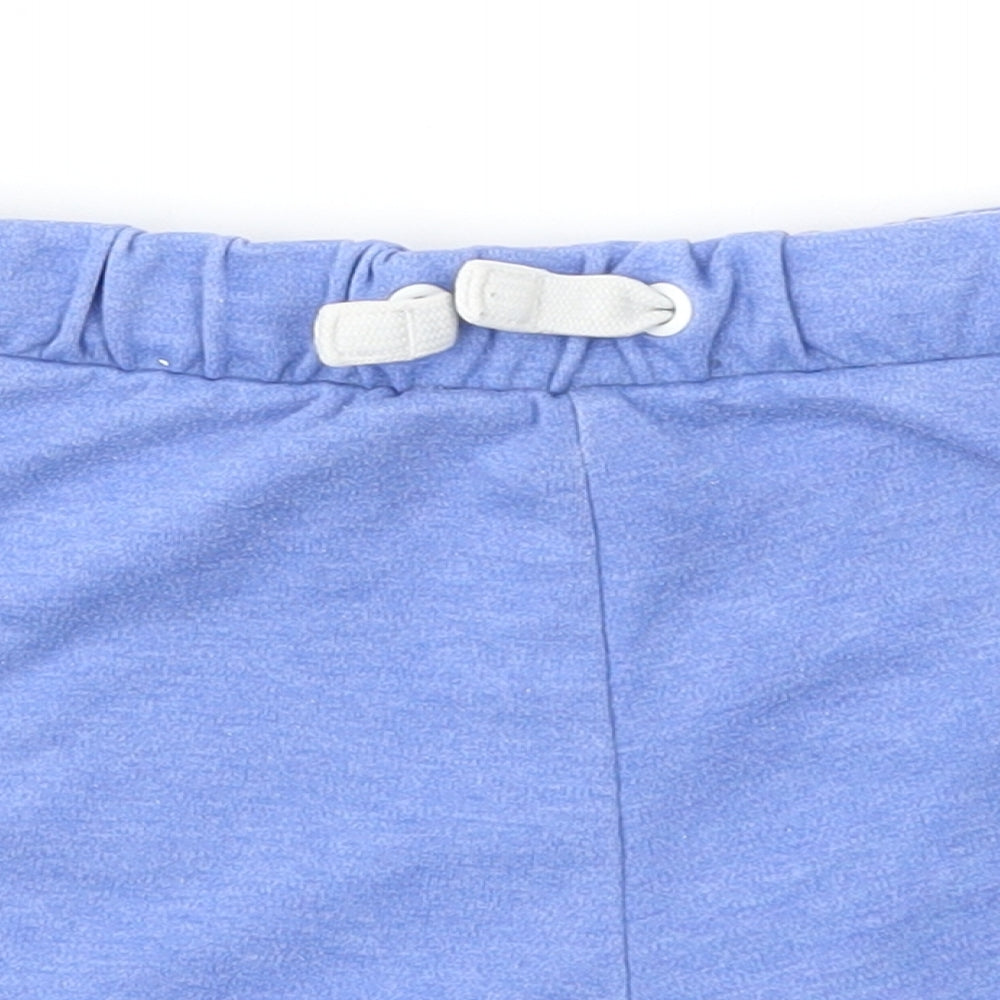 M&S Girls Blue   Sweat Shorts Size 10-11 Years
