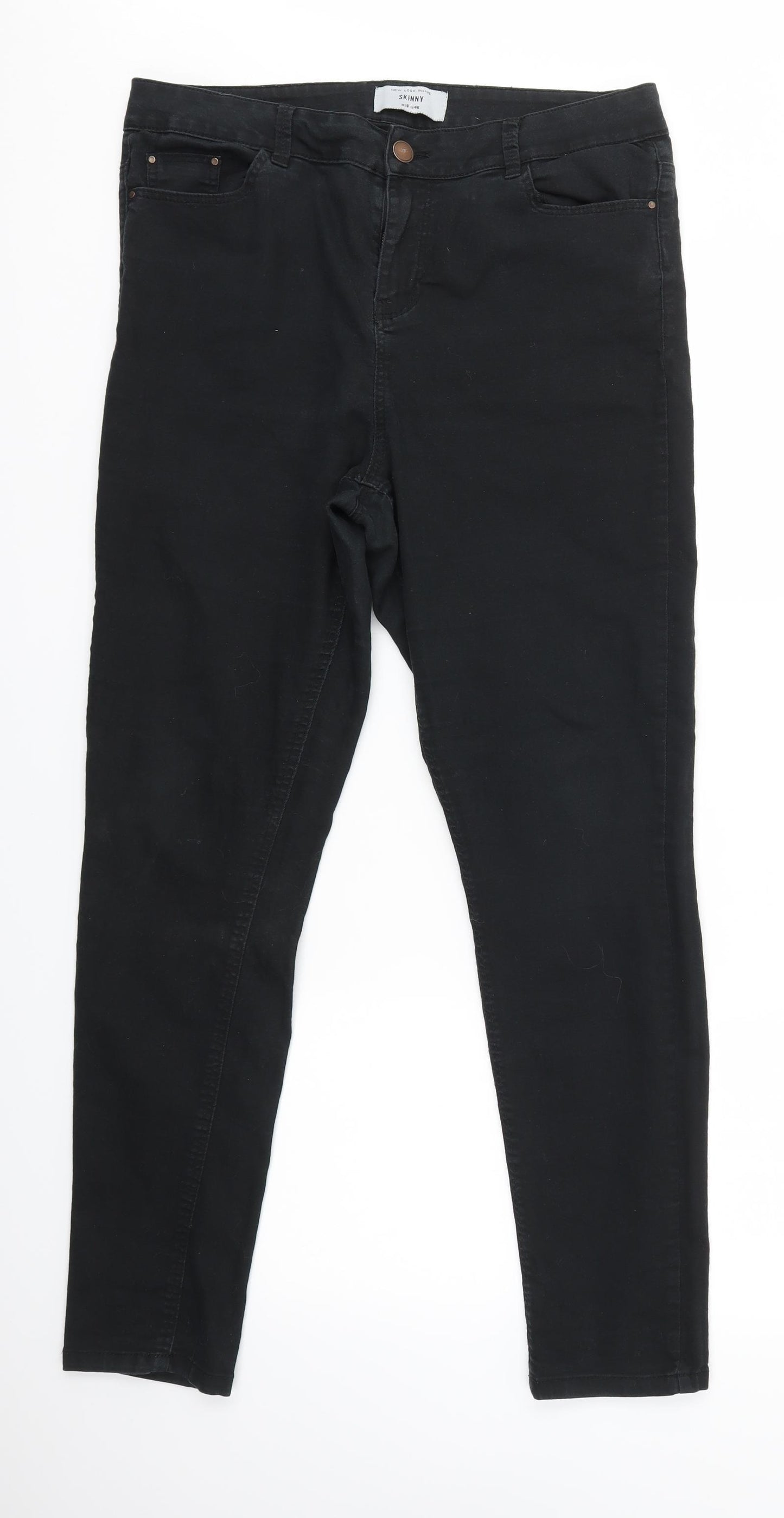 New Look Womens Black   Skinny Jeans Size 18 L28 in