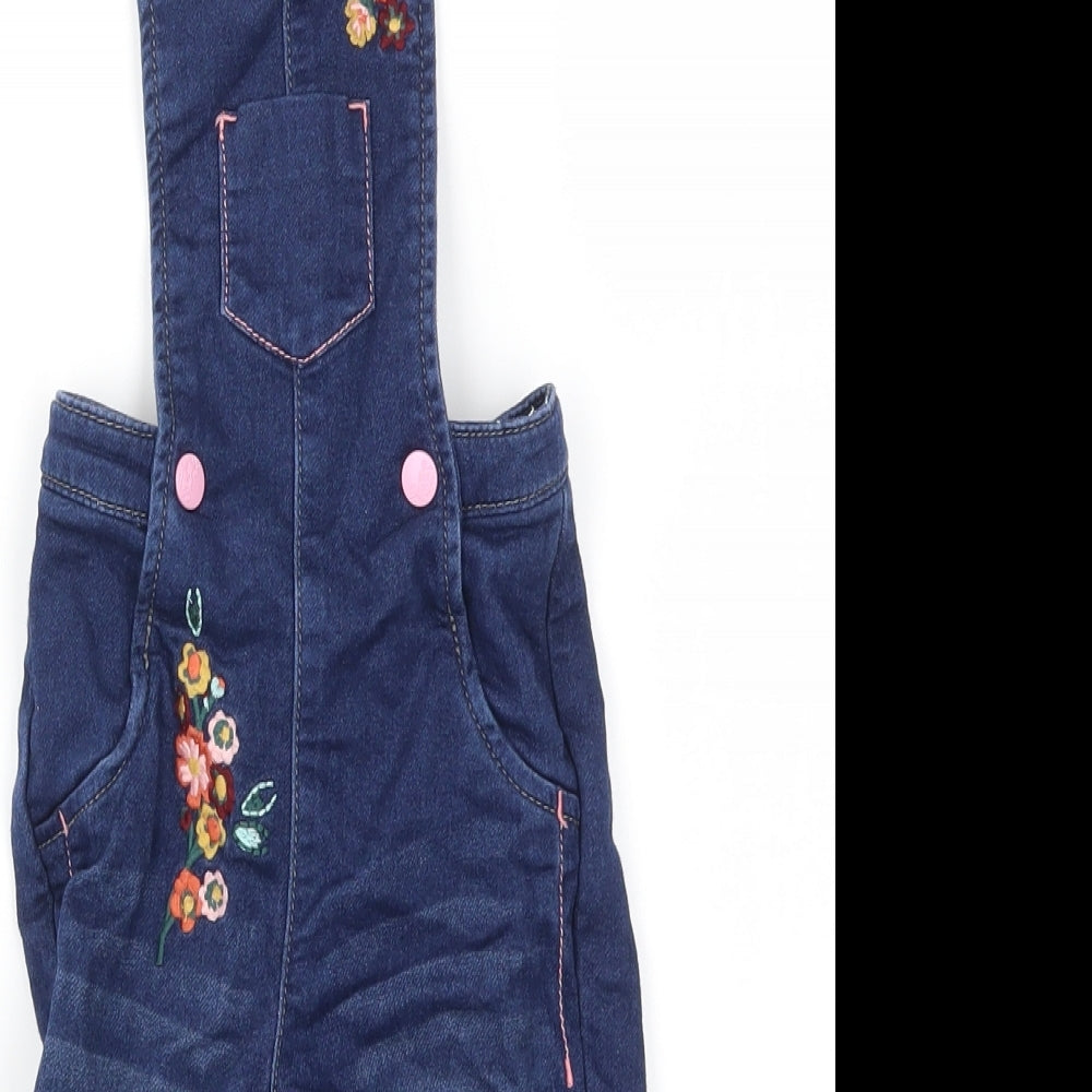 Nutmeg Girls Blue   Dungaree One-Piece Size 12-18 Months