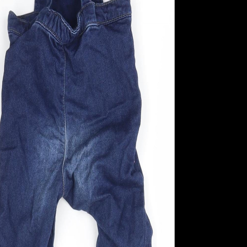 Nutmeg Girls Blue   Dungaree One-Piece Size 12-18 Months