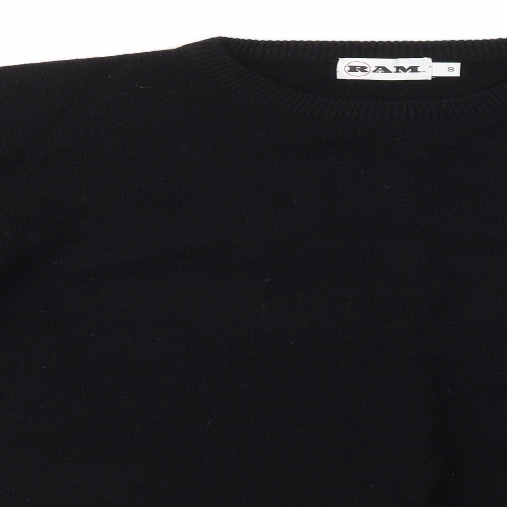 RAM Mens Black   Pullover Jumper Size S