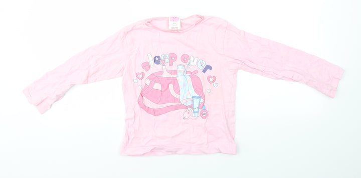 Preworn Girls Multicoloured Solid  Top Pyjama Top Size 7-8 Years  - SLEEPOVER