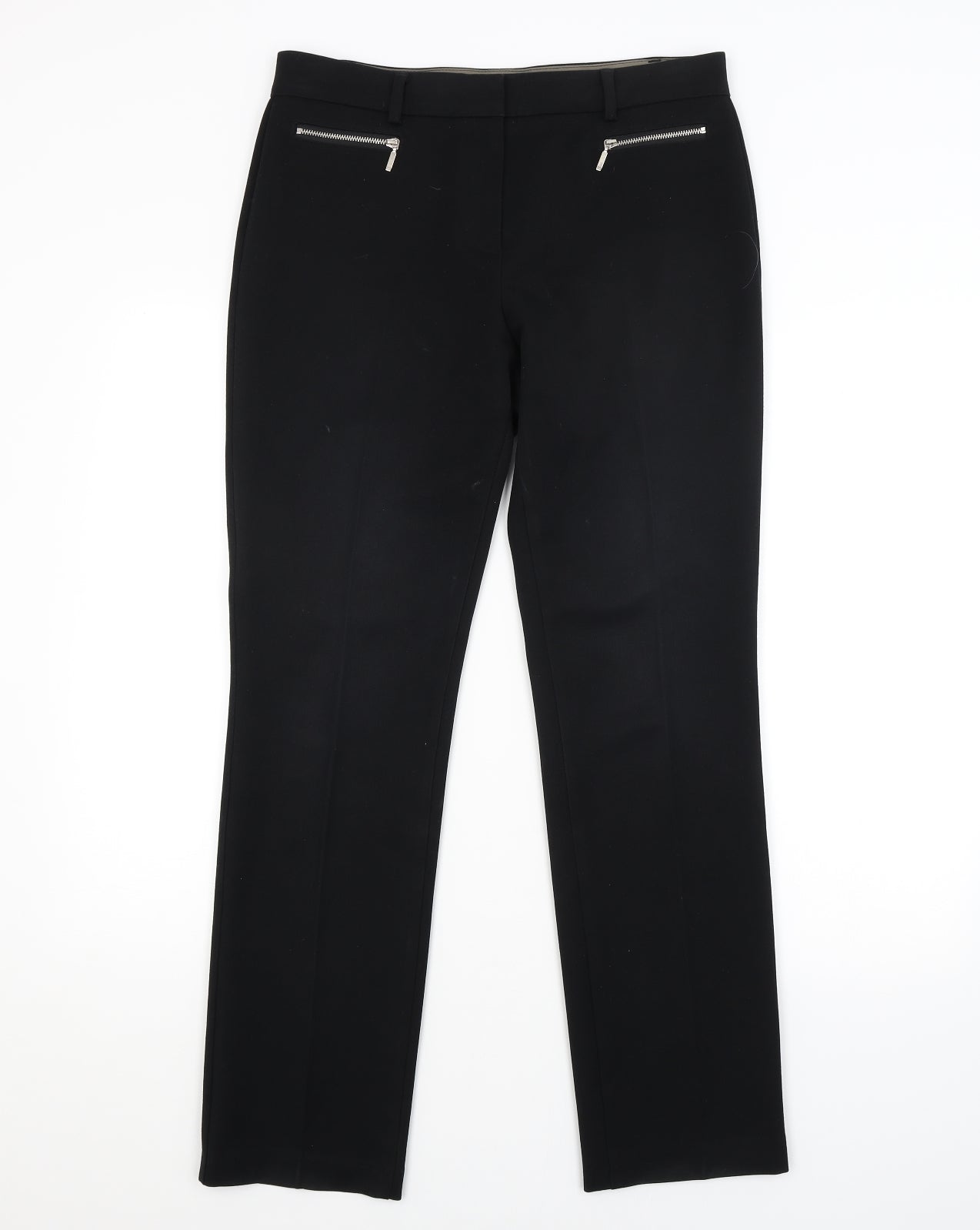M&S Womens Black   Trousers  Size 12 L29 in