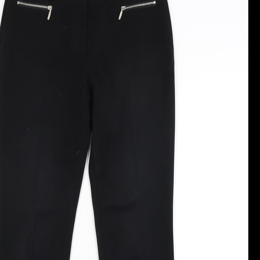 M&S Womens Black   Trousers  Size 12 L29 in
