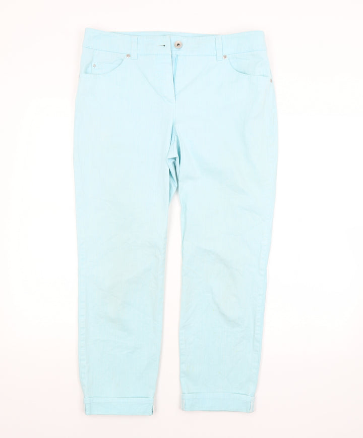 Gerry Weber Womens Blue Trousers Size 14 L25 in