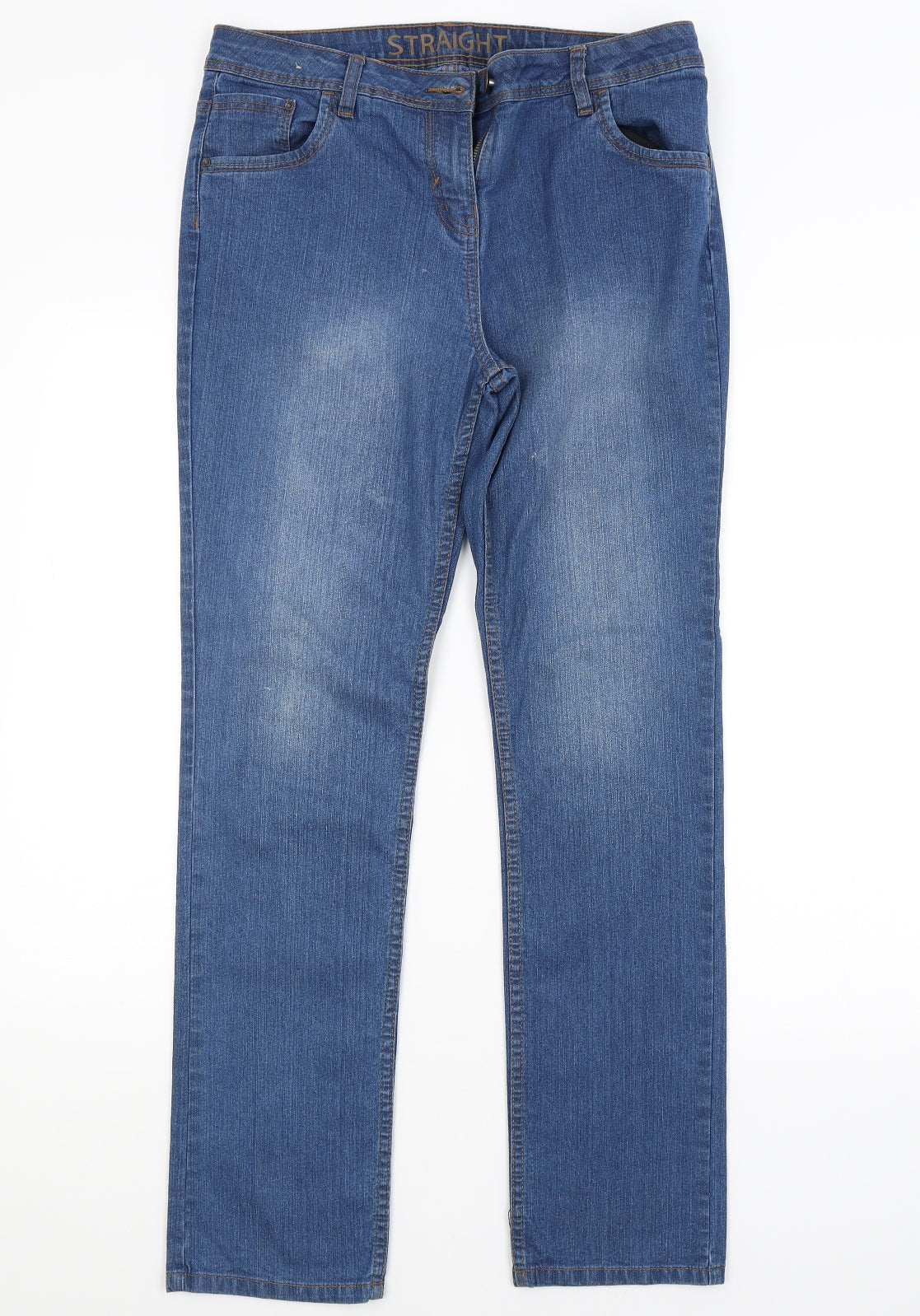 George Womens Blue   Straight Jeans Size 12 L30 in