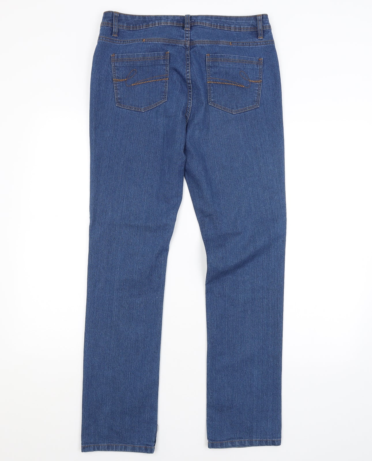George Womens Blue   Straight Jeans Size 12 L30 in