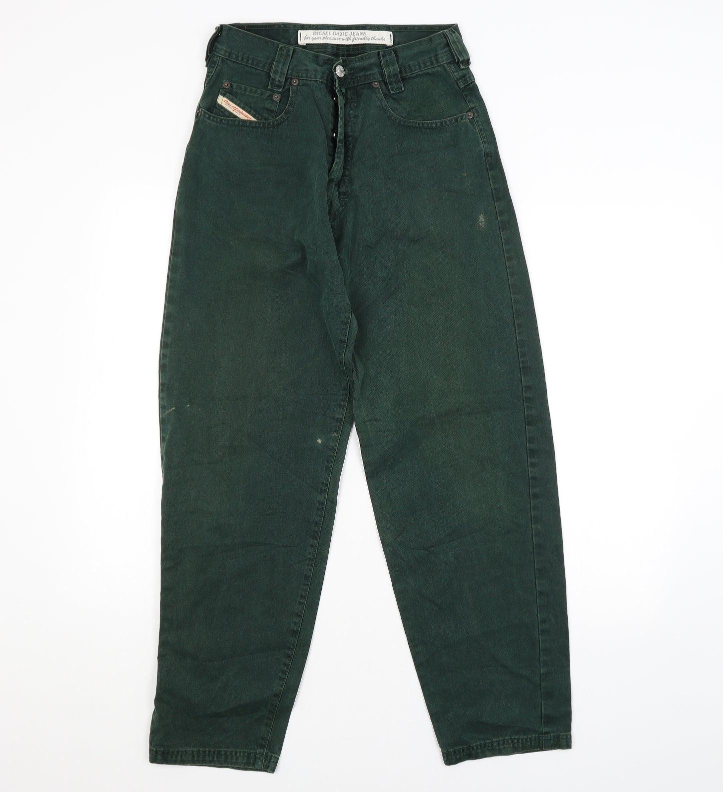 Preworn Womens Green   Straight Jeans  L28 in