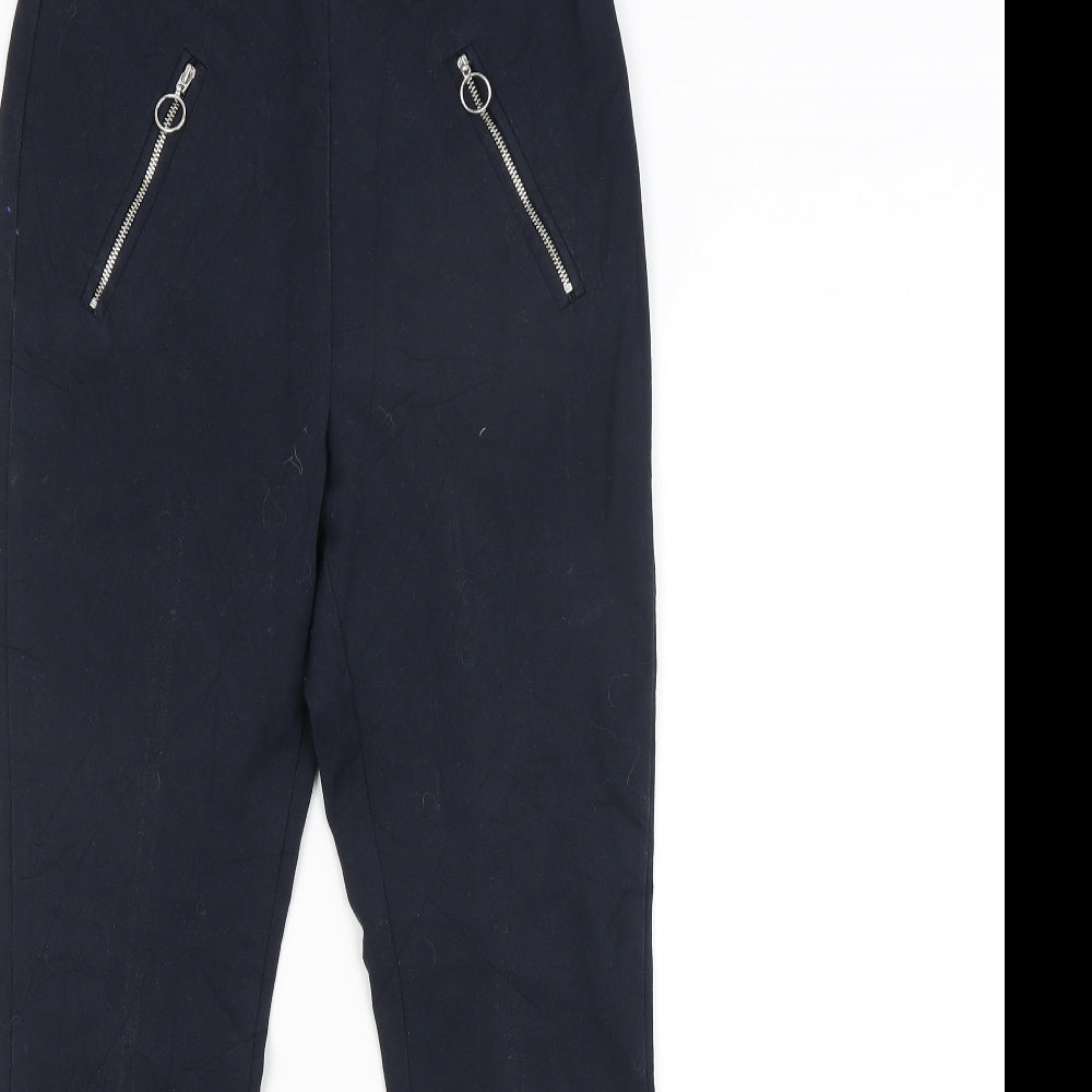 M&S Womens Blue   Trousers  Size 8 L25 in