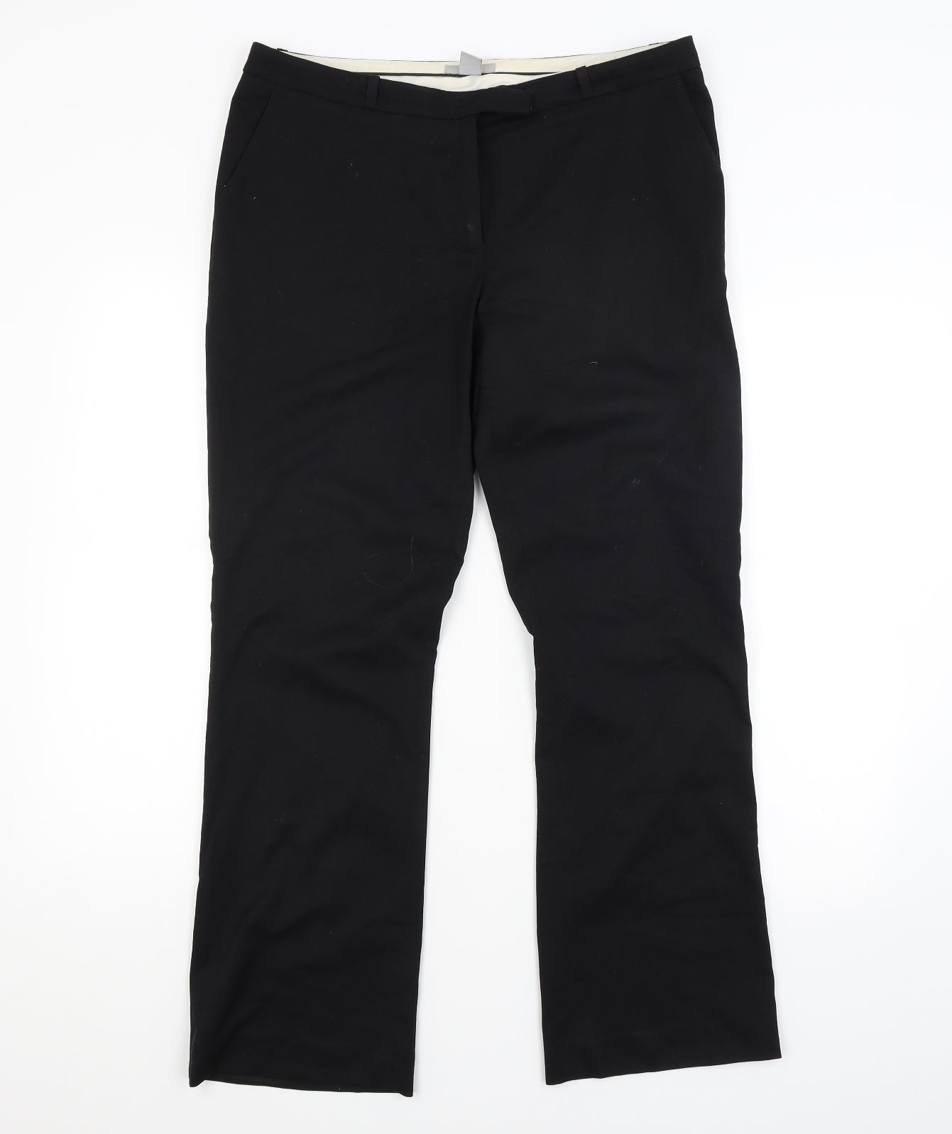 H&M Womens Black   Trousers  Size 14 L28 in