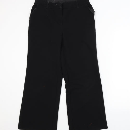 NEXT Womens Black   Trousers  Size 12 L27 in