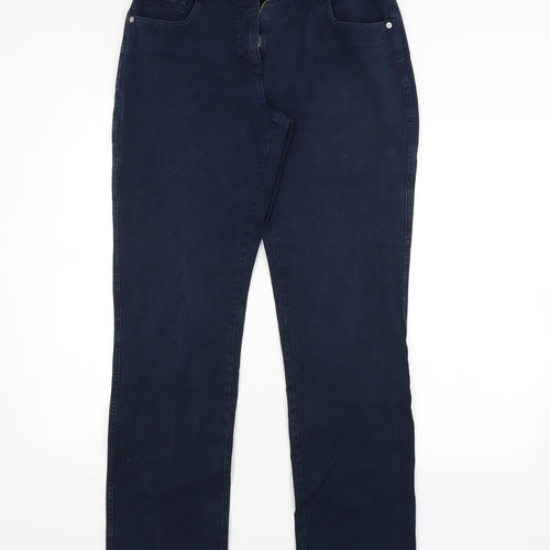 ROBELL Womens Blue   Straight Jeans Size 12 L30 in