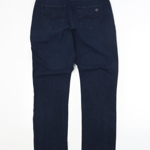 ROBELL Womens Blue   Straight Jeans Size 12 L30 in