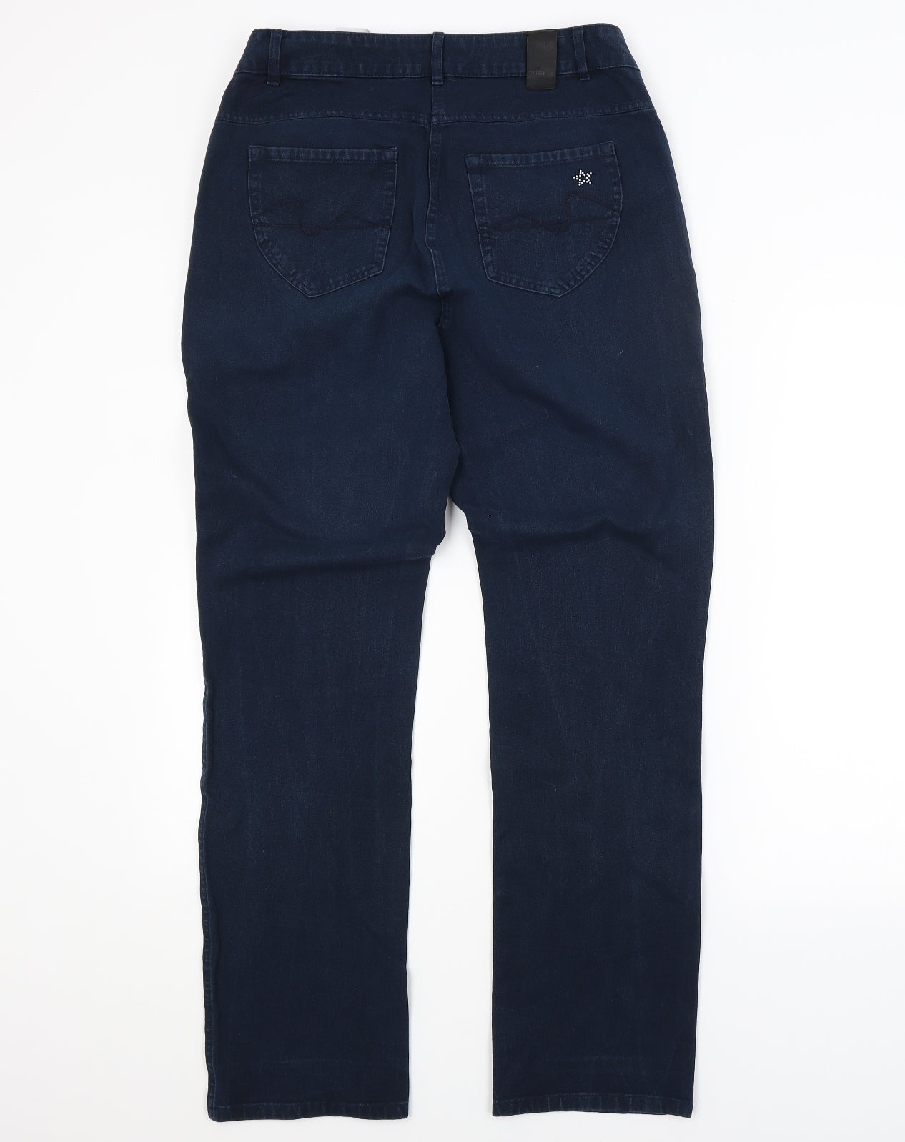ROBELL Womens Blue   Straight Jeans Size 12 L30 in