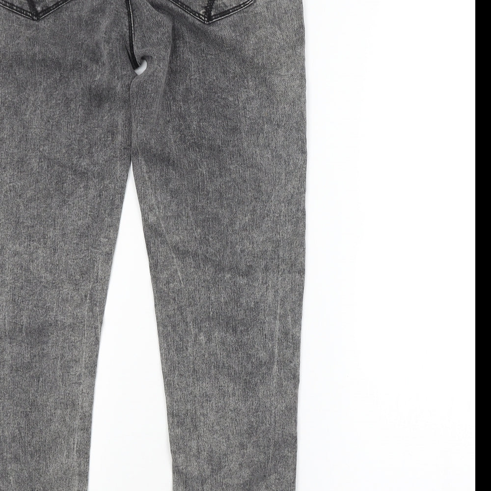 DENIM CO. Womens Grey   Skinny Jeans Size 14 L27 in