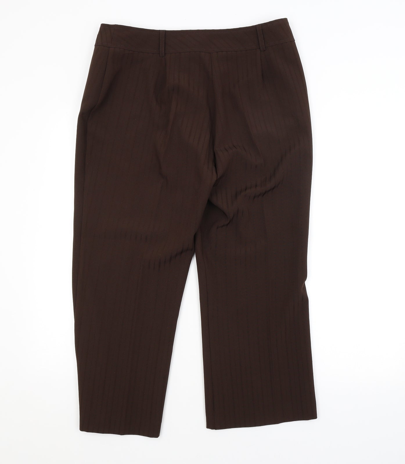 Berkertex Womens Brown Striped  Trousers  Size 14 L25 in