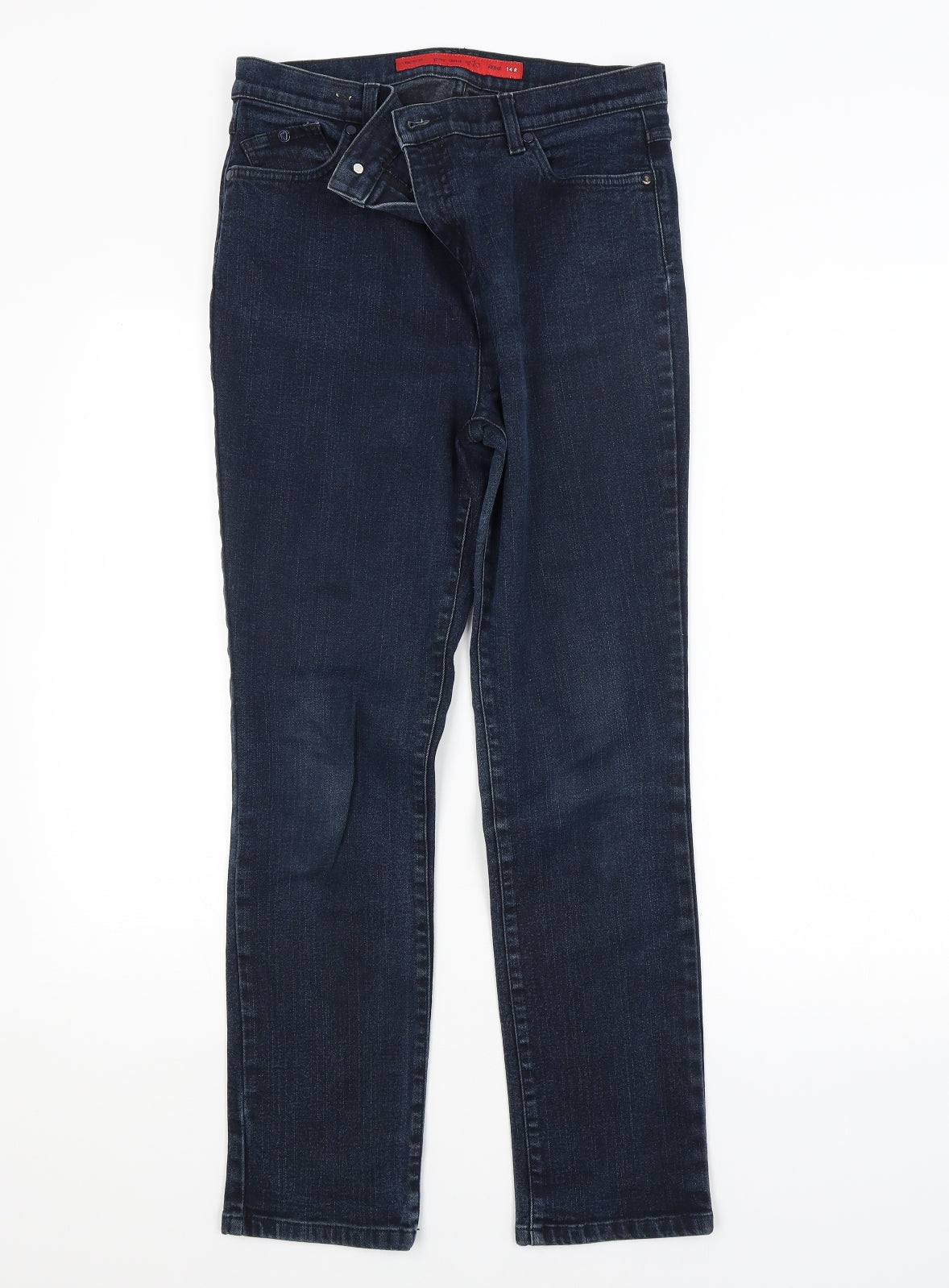 Per Una Womens Blue   Straight Jeans Size 14 L28 in