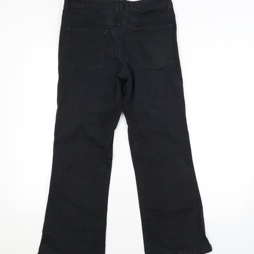 Papaya Womens Black   Bootcut Jeans Size 12 L27 in