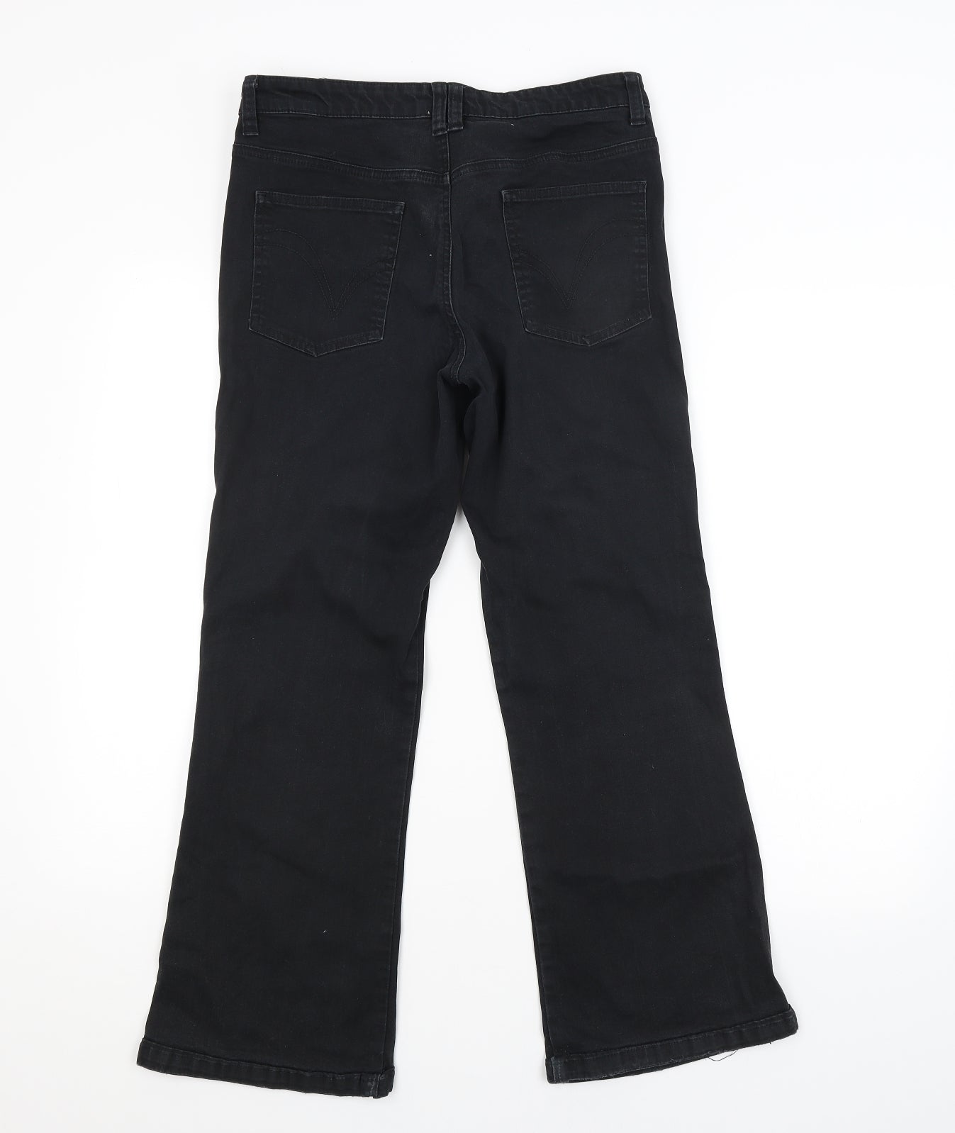 Papaya Womens Black   Bootcut Jeans Size 12 L27 in