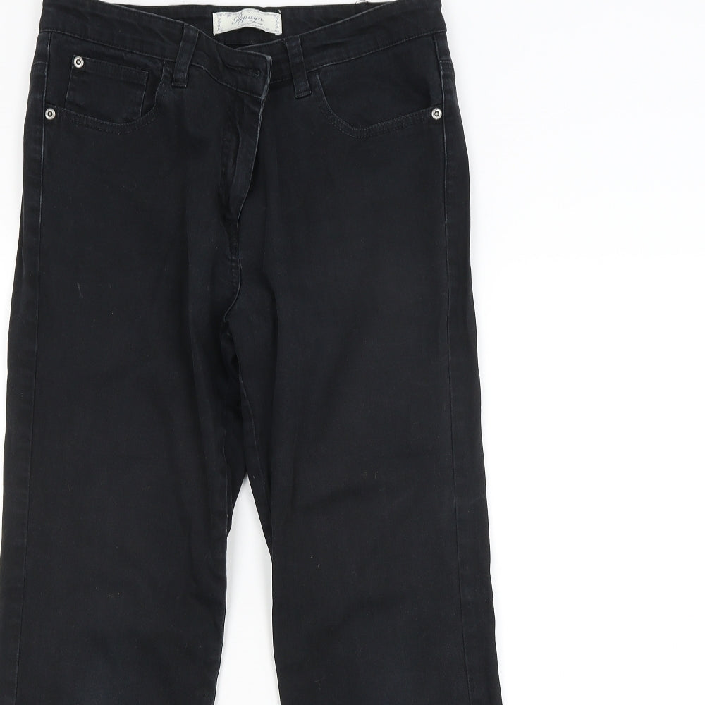 Papaya Womens Black   Bootcut Jeans Size 12 L27 in