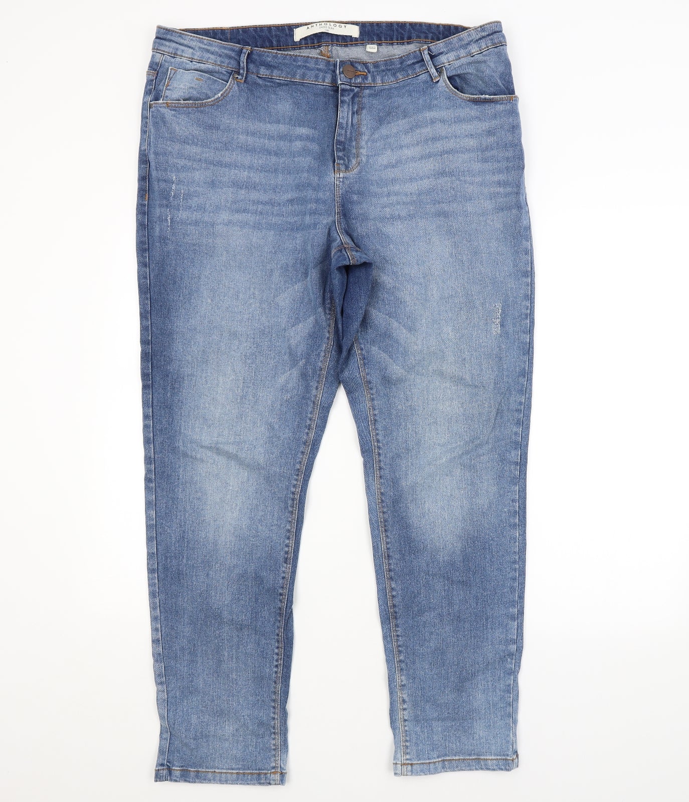 Anthology Womens Blue   Straight Jeans Size 18 L27 in