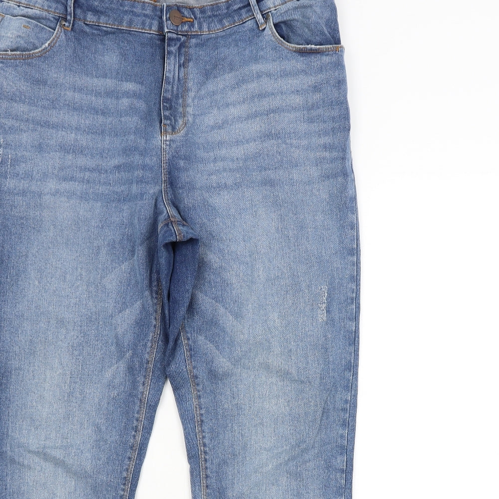 Anthology Womens Blue   Straight Jeans Size 18 L27 in