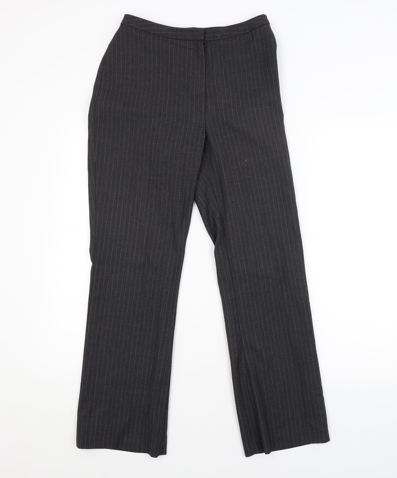 NEXT Womens Grey Striped  Trousers  Size 10 L28 in