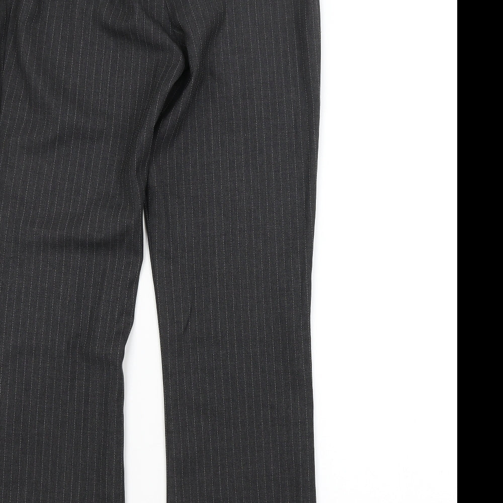 NEXT Womens Grey Striped  Trousers  Size 10 L28 in