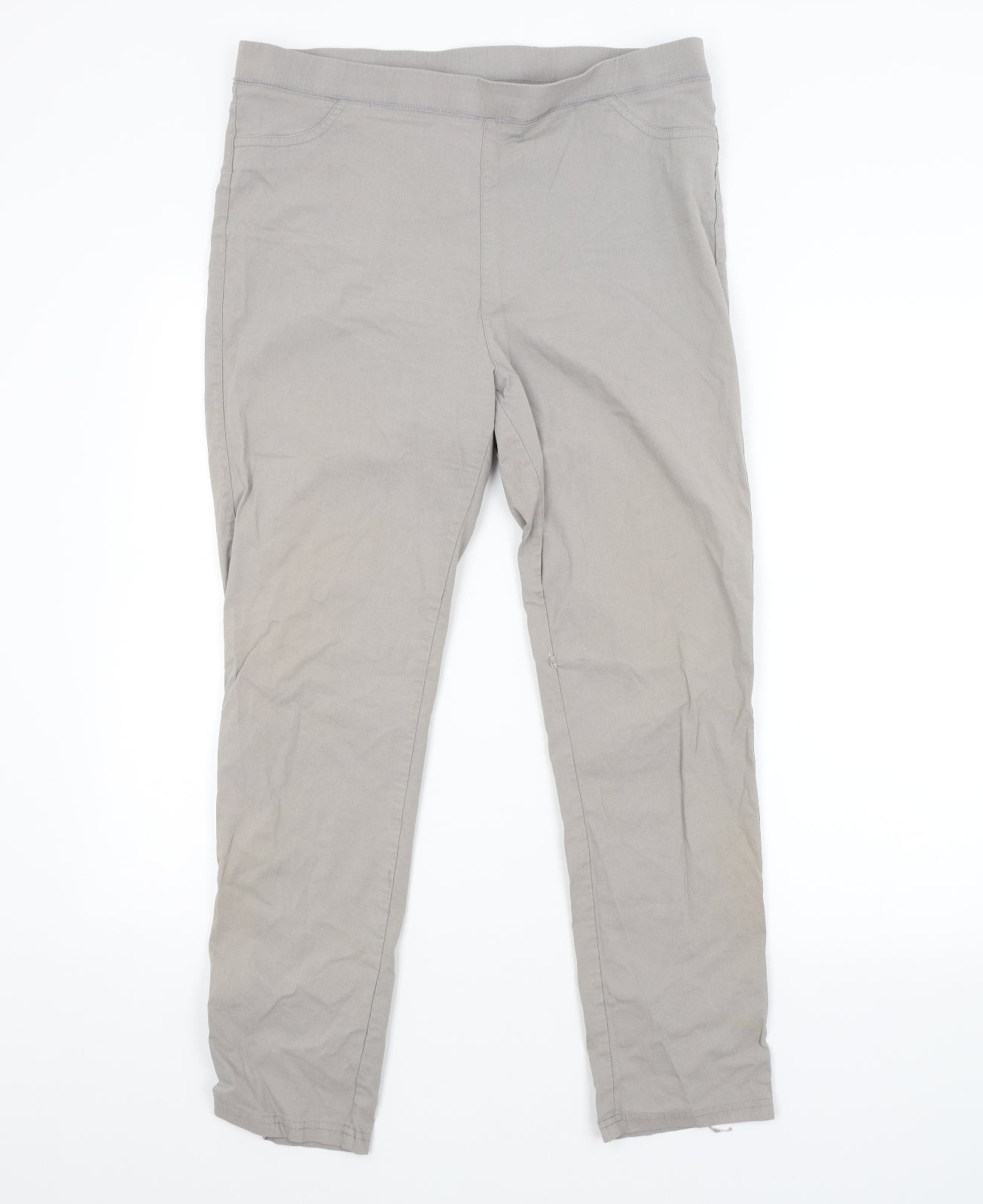 PEBBLE BAY Womens Grey   Jegging Leggings Size 16 L27 in