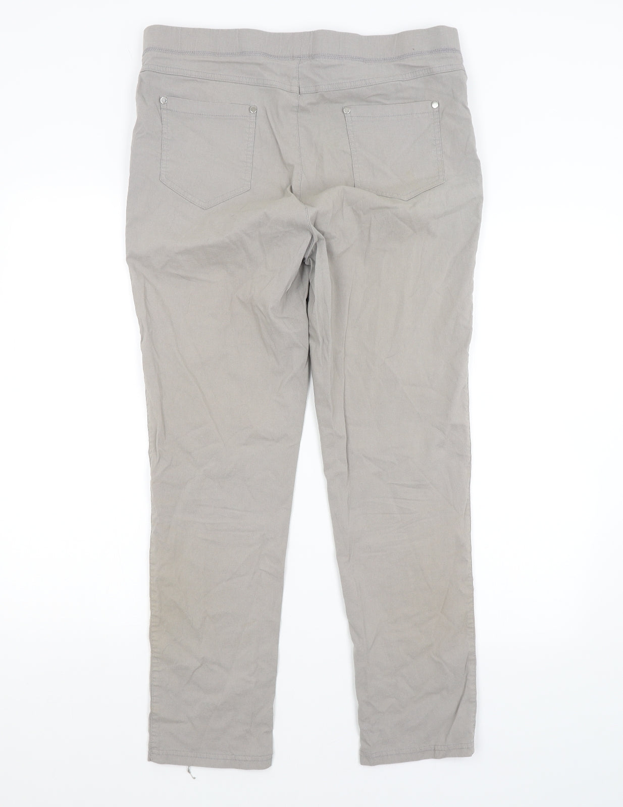 PEBBLE BAY Womens Grey   Jegging Leggings Size 16 L27 in