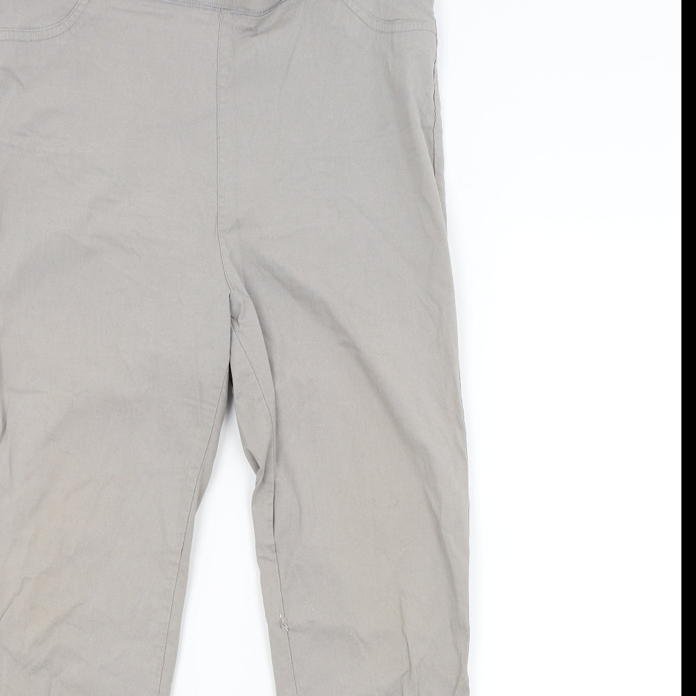 PEBBLE BAY Womens Grey   Jegging Leggings Size 16 L27 in