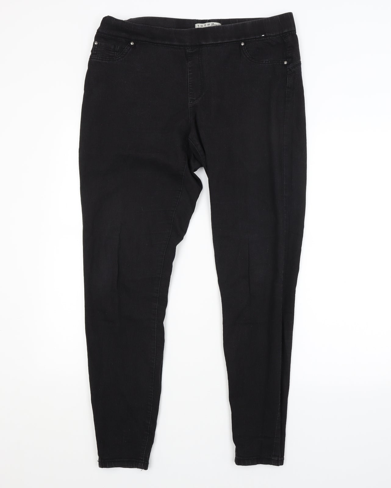DENIM CO. Womens Black   Jegging Jeans Size 16 L29 in